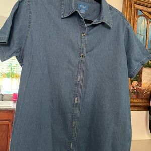 Port & company blue denim shirt